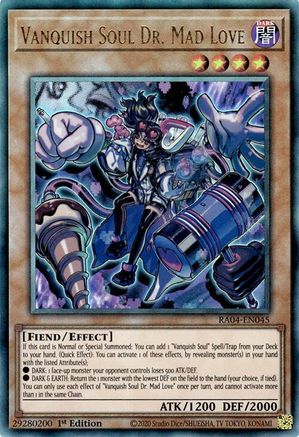 Image of Vanquish Soul Dr. Mad Love [RA04-EN045] Prismatic Ultimate Rare