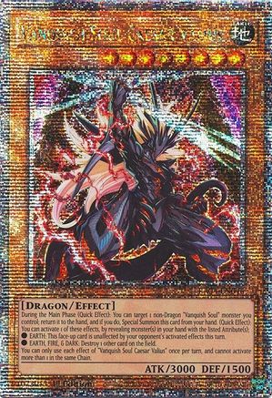 Image of Vanquish Soul Caesar Valius [RA04-EN046] Quarter Century Secret Rare