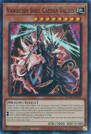 Image of Vanquish Soul Caesar Valius [RA04-EN046] Super Rare