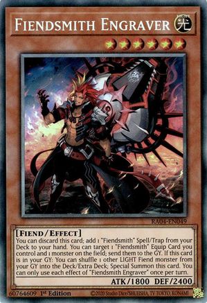 Image of Fiendsmith Engraver [RA04-EN049] Prismatic Collector's Rare