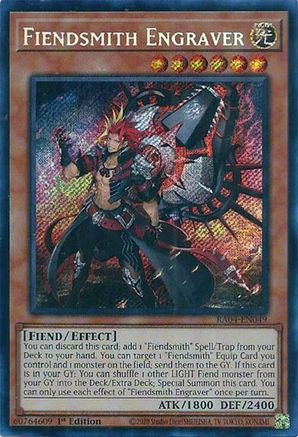 Image of Fiendsmith Engraver [RA04-EN049] Secret Rare