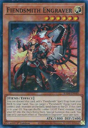 Image of Fiendsmith Engraver [RA04-EN049] Super Rare