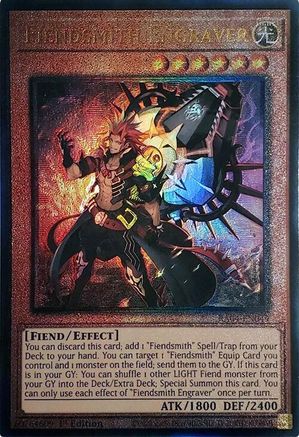 Image of Fiendsmith Engraver [RA04-EN049] Prismatic Ultimate Rare