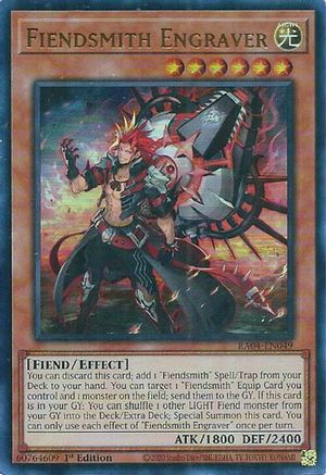 Image of Fiendsmith Engraver [RA04-EN049] Ultra Rare
