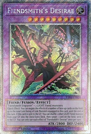 Image of Fiendsmith's Desirae [RA04-EN056] Platinum Secret Rare