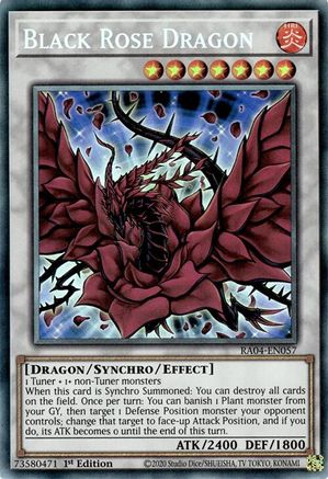 Image of Black Rose Dragon [RA04-EN057] Prismatic Collector's Rare