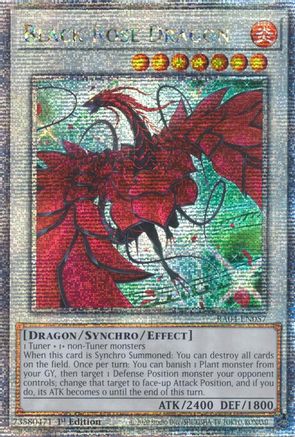 Image of Black Rose Dragon (Alternate Art) [RA04-EN057] Quarter Century Secret Rare