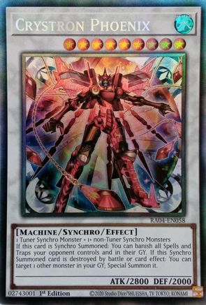 Image of Crystron Phoenix [RA04-EN058] Prismatic Collector's Rare