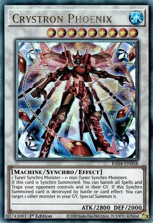 Image of Crystron Phoenix [RA04-EN058] Prismatic Ultimate Rare