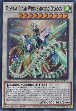 Image of Crystal Clear Wing Synchro Dragon [RA04-EN059] Super Rare
