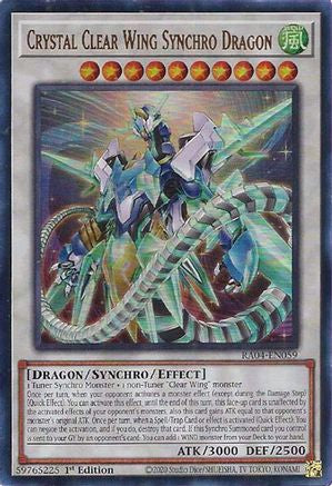 Image of Crystal Clear Wing Synchro Dragon [RA04-EN059] Ultra Rare