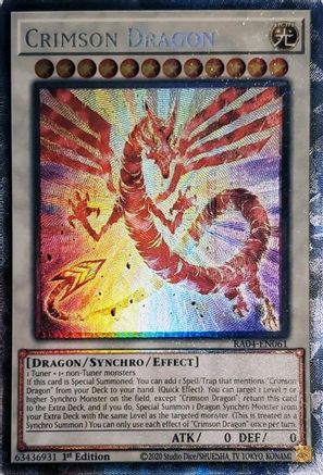 Image of Crimson Dragon (card) [RA04-EN061] Prismatic Collector's Rare