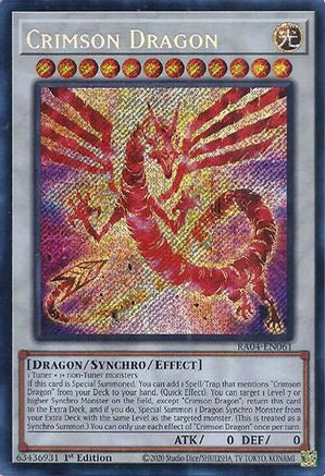 Image of Crimson Dragon (card) [RA04-EN061] Secret Rare