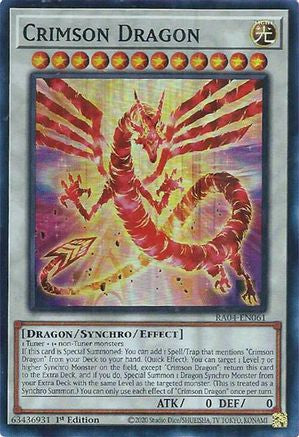 Image of Crimson Dragon (card) [RA04-EN061] Super Rare