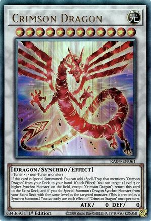 Image of Crimson Dragon (card) [RA04-EN061] Prismatic Ultimate Rare