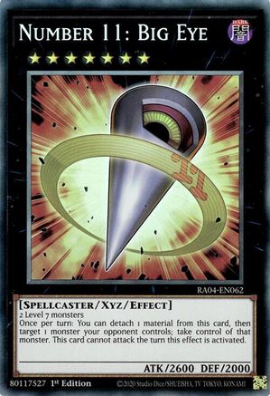 Image of Number 11: Big Eye [RA04-EN062] Prismatic Collector's Rare
