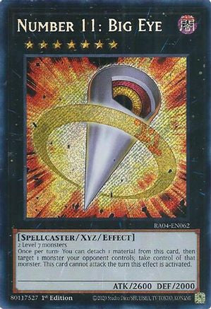 Image of Number 11: Big Eye [RA04-EN062] Secret Rare