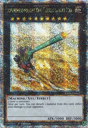 Image of Superdreadnought Rail Cannon Gustav Max [RA04-EN063] Quarter Century Secret Rare