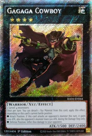 Image of Gagaga Cowboy [RA04-EN064] Platinum Secret Rare