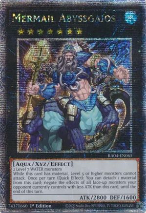 Image of Mermail Abyssgaios [RA04-EN065] Quarter Century Secret Rare