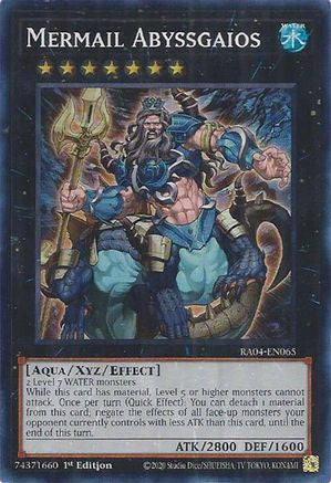 Image of Mermail Abyssgaios [RA04-EN065] Super Rare