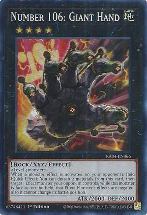 Image of Number 106: Giant Hand [RA04-EN066] Super Rare