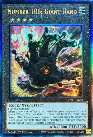 Image of Number 106: Giant Hand [RA04-EN066] Prismatic Ultimate Rare