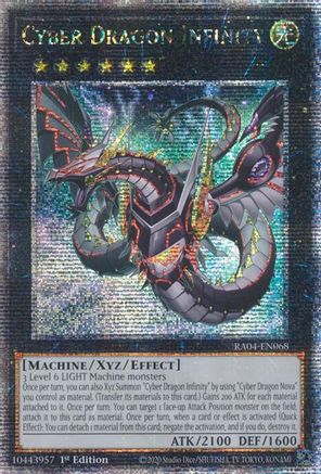 Image of Cyber Dragon Infinity (Alternate Art) [RA04-EN068] Quarter Century Secret Rare
