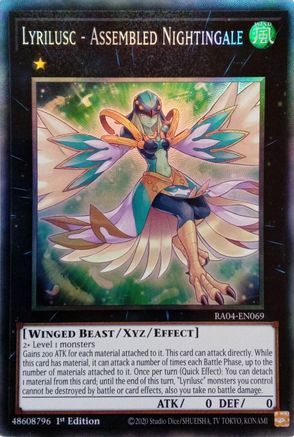 Image of Lyrilusc - Assembled Nightingale [RA04-EN069] Prismatic Collector's Rare