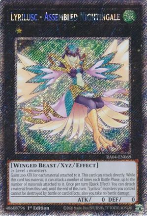 Image of Lyrilusc - Assembled Nightingale [RA04-EN069] Platinum Secret Rare