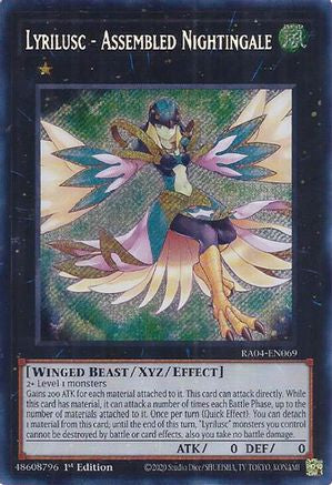 Image of Lyrilusc - Assembled Nightingale [RA04-EN069] Secret Rare