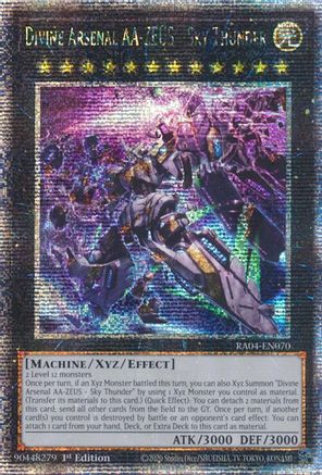 Image of Divine Arsenal AA-ZEUS - Sky Thunder (New Art) [RA04-EN070] Quarter Century Secret Rare