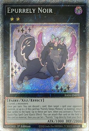 Image of Epurrely Noir [RA04-EN071] Platinum Secret Rare