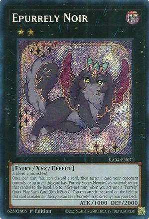 Image of Epurrely Noir [RA04-EN071] Secret Rare