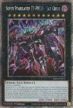 Image of Super Starslayer TY-PHON - Sky Crisis [RA04-EN072] Platinum Secret Rare