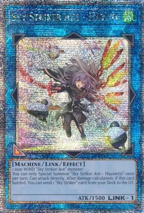 Image of Sky Striker Ace - Hayate (New Art) [RA04-EN073] Quarter Century Secret Rare