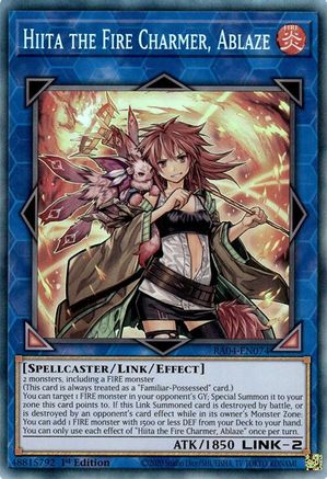 Image of Hiita the Fire Charmer, Ablaze [RA04-EN074] Prismatic Collector's Rare