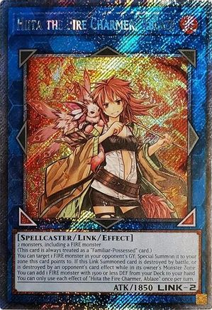 Image of Hiita the Fire Charmer, Ablaze [RA04-EN074] Platinum Secret Rare