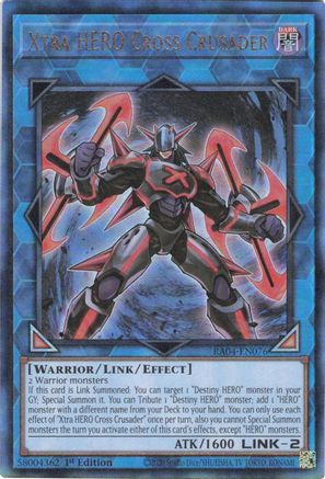 Image of Xtra HERO Cross Crusader [RA04-EN076] Prismatic Ultimate Rare