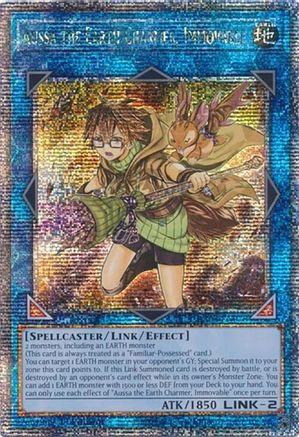 Image of Aussa the Earth Charmer, Immovable [RA04-EN078] Quarter Century Secret Rare