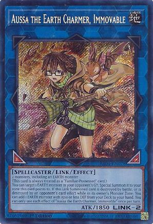 Image of Aussa the Earth Charmer, Immovable [RA04-EN078] Secret Rare