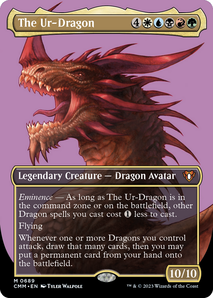 Image of The Ur-Dragon (Borderless Profile) [Commander Masters]