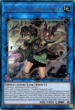 Image of Aussa the Earth Charmer, Immovable [RA04-EN078] Prismatic Ultimate Rare