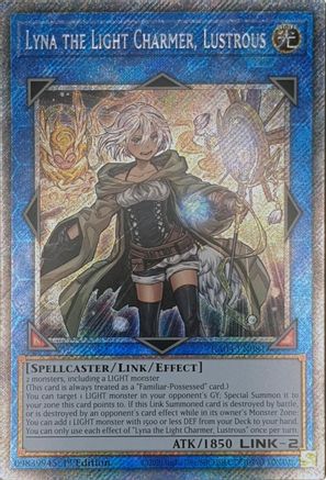 Image of Lyna the Light Charmer, Lustrous [RA04-EN081] Platinum Secret Rare