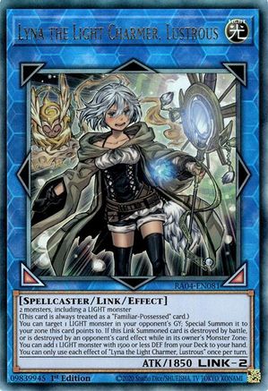 Image of Lyna the Light Charmer, Lustrous [RA04-EN081] Prismatic Ultimate Rare