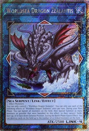 Image of Worldsea Dragon Zealantis [RA04-EN082] Platinum Secret Rare