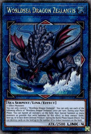 Image of Worldsea Dragon Zealantis [RA04-EN082] Quarter Century Secret Rare