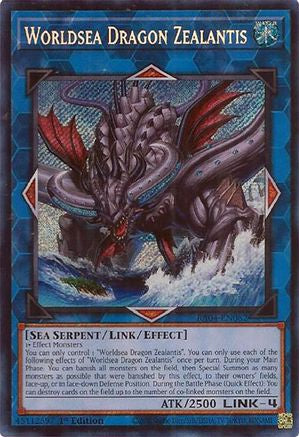 Image of Worldsea Dragon Zealantis [RA04-EN082] Secret Rare
