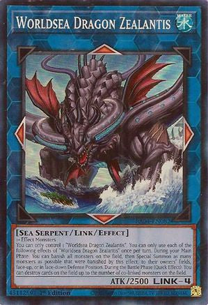 Image of Worldsea Dragon Zealantis [RA04-EN082] Super Rare