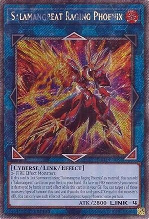 Image of Salamangreat Raging Phoenix [RA04-EN083] Platinum Secret Rare